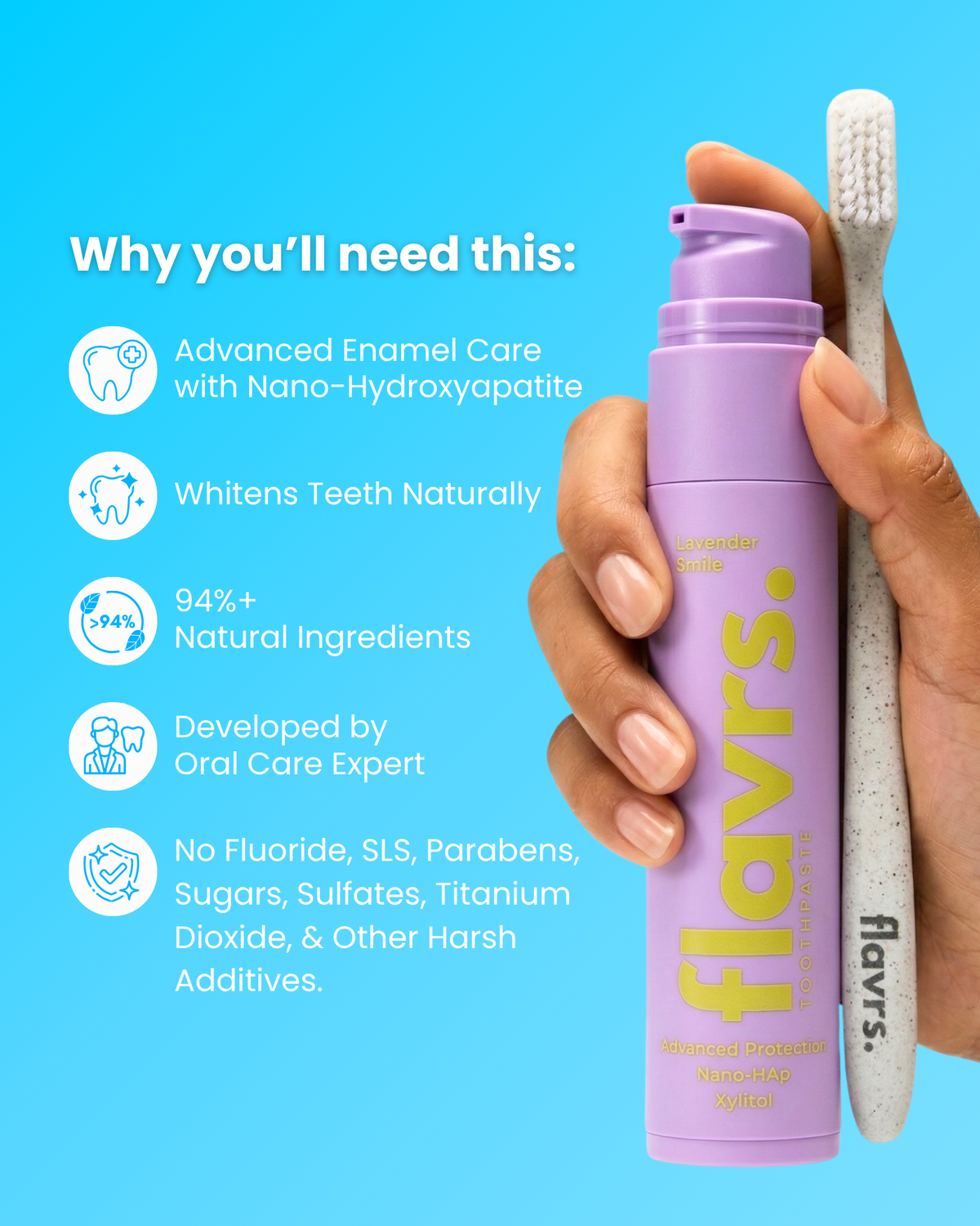 Lavender Smile – Flavrs Toothpaste